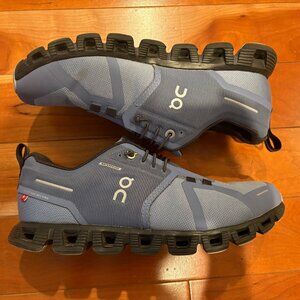 On Cloud 5 Waterproof Metal Navy Sneakers Shoes Women's 8